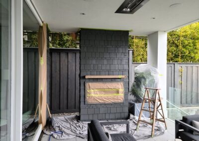 West Vancouver Exterior Fireplace