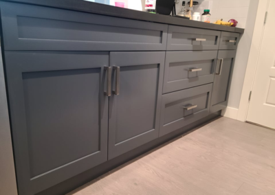 Repainted Island Cabinets